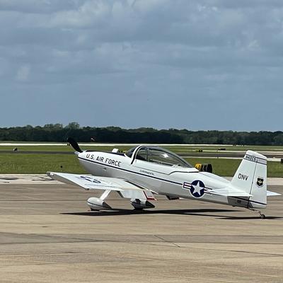 Van's RV aircraft on the runway.