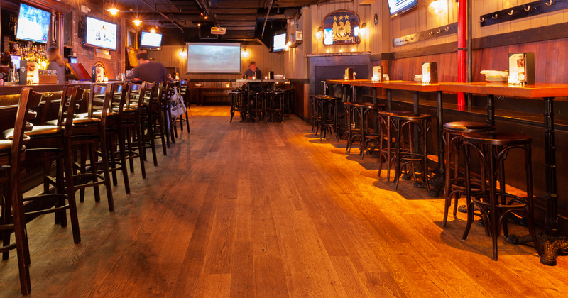 Interior, bar and tv area
