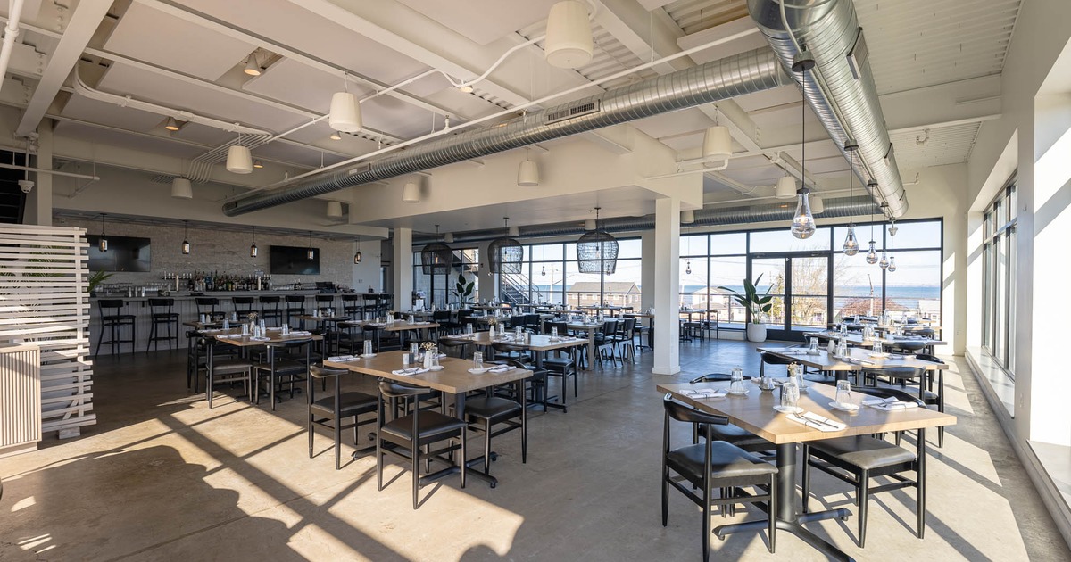 Interior, wide shot of dining area