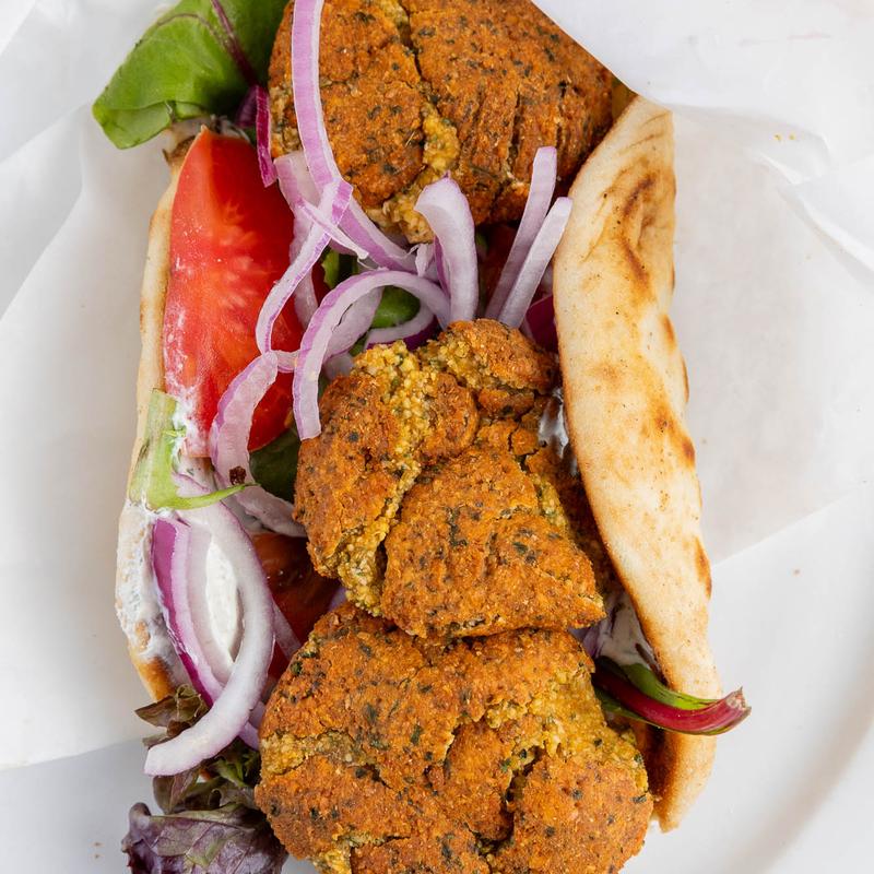 menu item 6 of 43, Falafel Wrap (V)