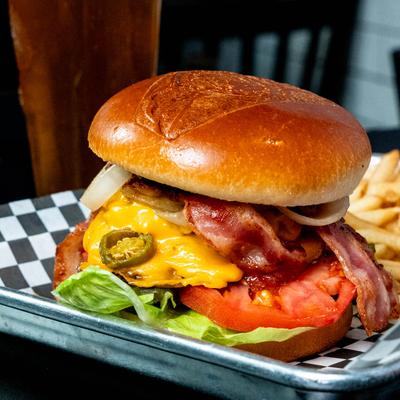 Double bacon cheeseburger.