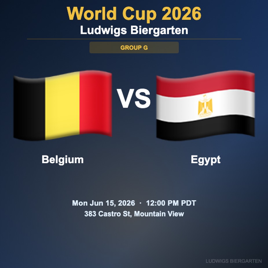 World Cup 2026: Belgium vs Egypt | Group G event photo