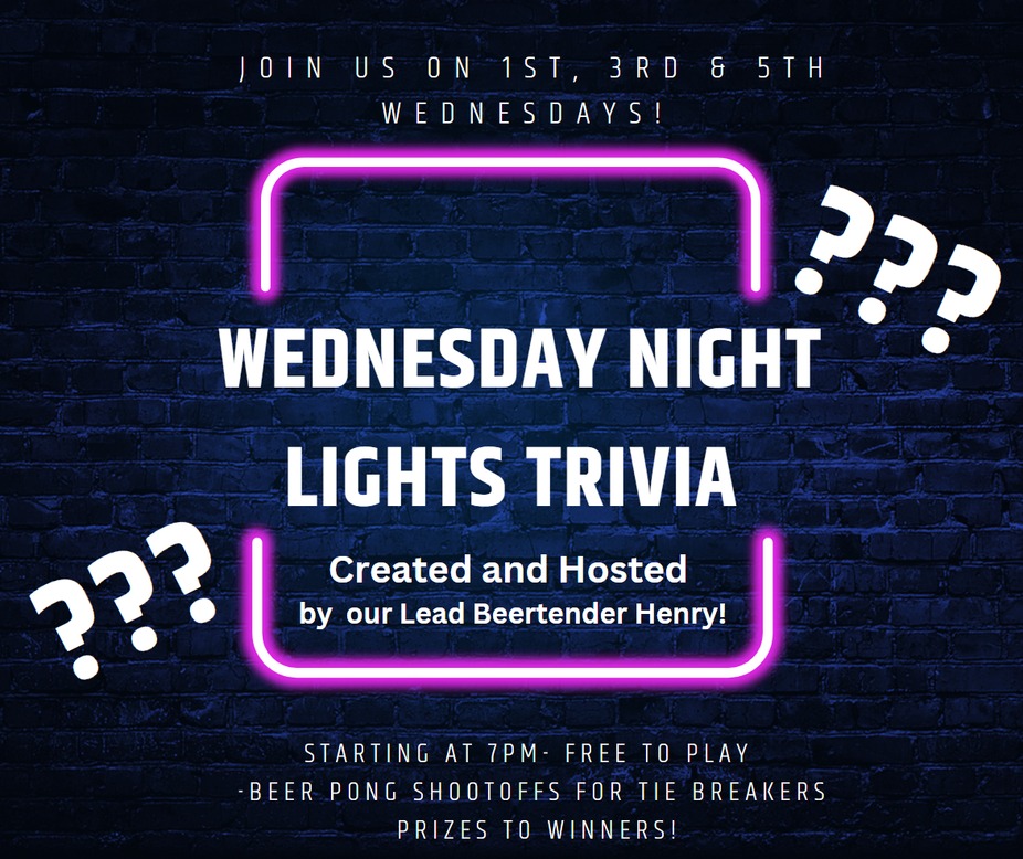 Wednesday Night Lights Trivia! event photo 3