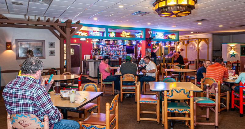 Interior, people dining