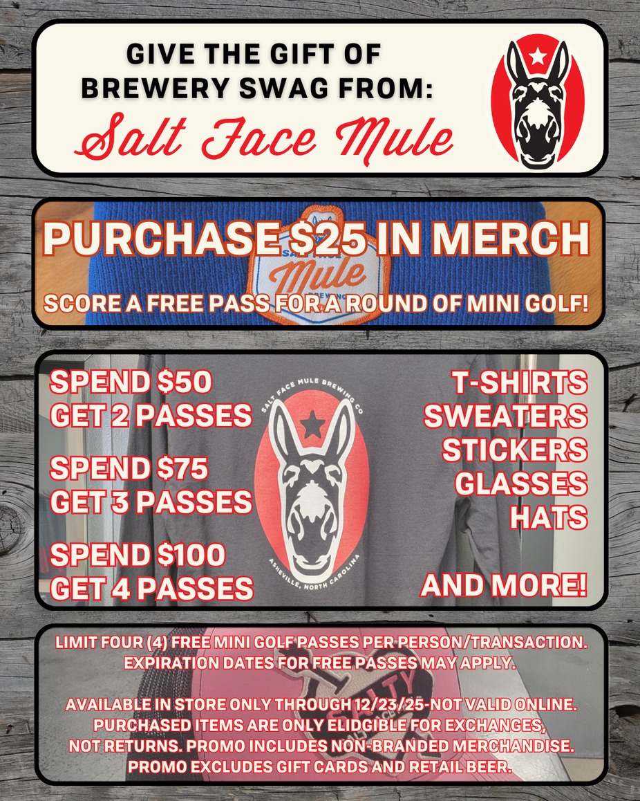 Score a FREE pass for a round of golf with $25 merch purchase! event photo
