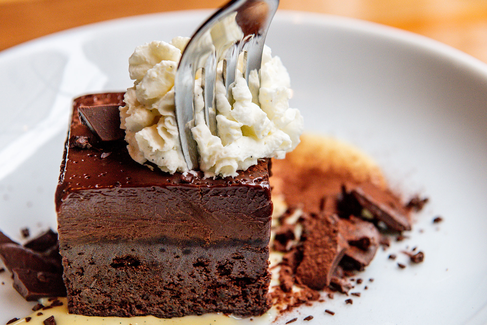 Chocolate Torte closeup.