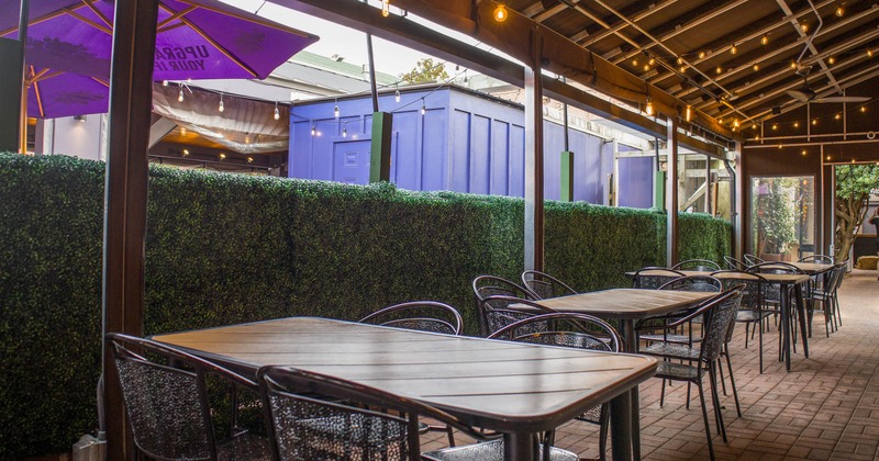 Exterior, seating place on covered patio