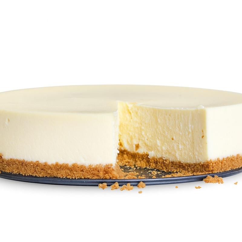menu item 43 of 138, Plain Cheesecake 9 Inches (serves 8-10)
