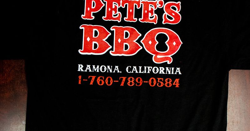 Restaurant t shirt closeup