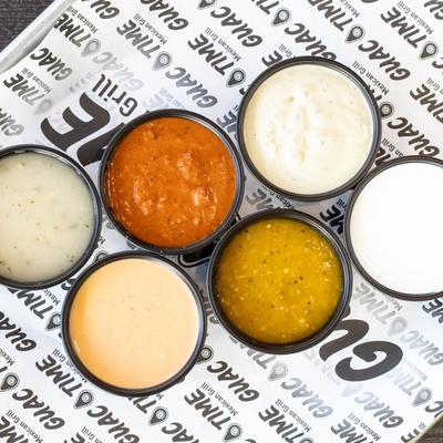 Various dipping sauces.