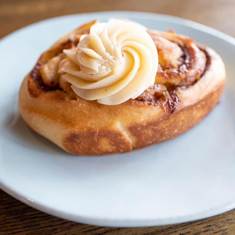 Spiced Apple Cinnamon Roll W/ Cream Cheese photo