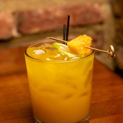 Mango and tequila cocktail.