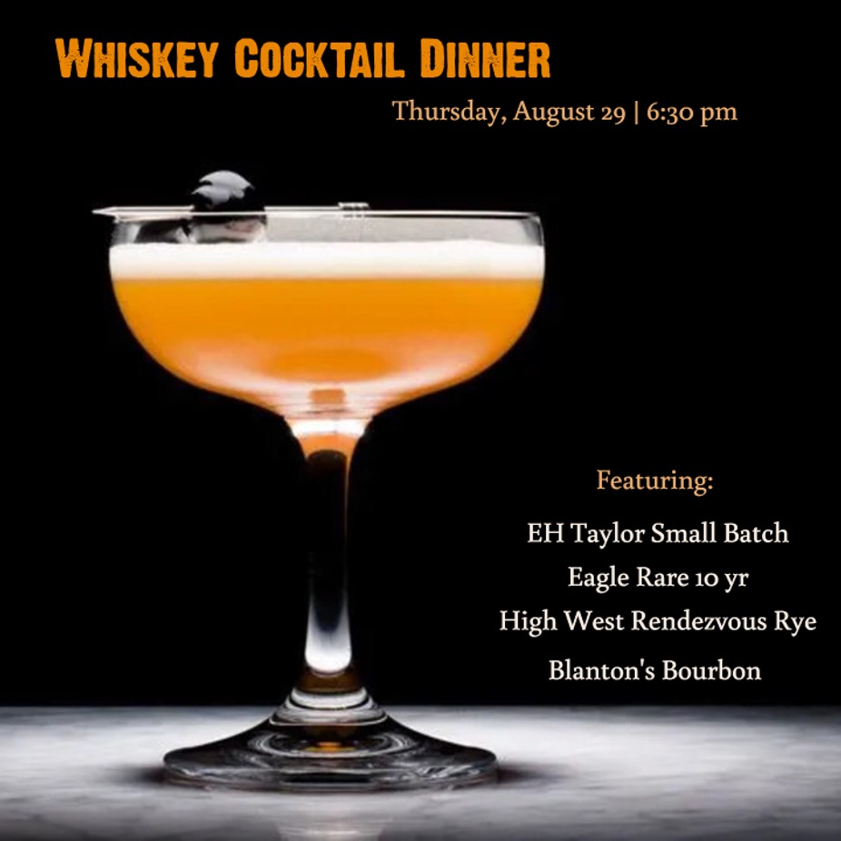 Premium Whiskey Cocktail Dinner event photo