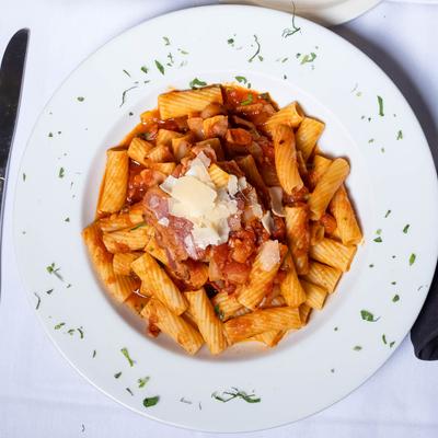 Rigatoni Amatricana.