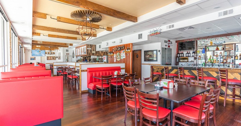 Interior, bar are and dining area