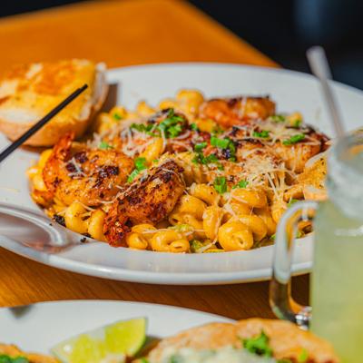 Cajun shrimp pasta.