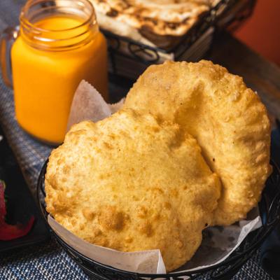 Deep fried puffed bread.