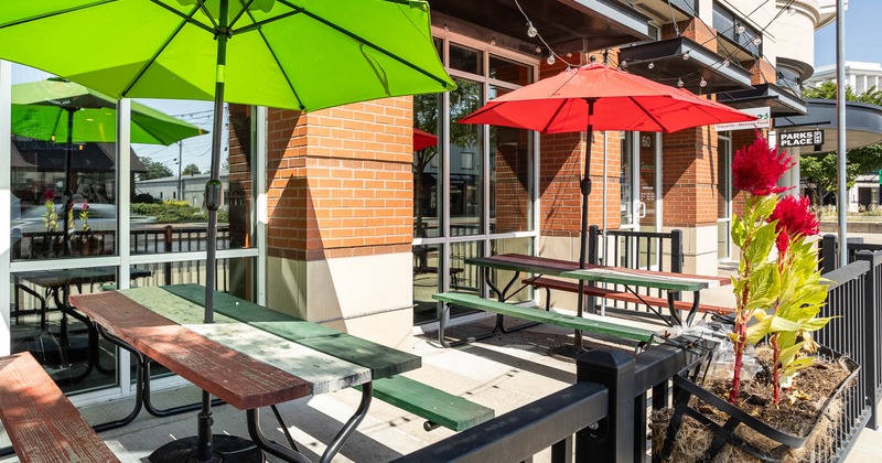 Exterior, seating place on patio