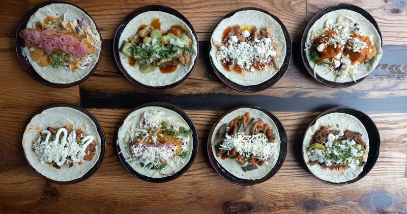Assorted tacos