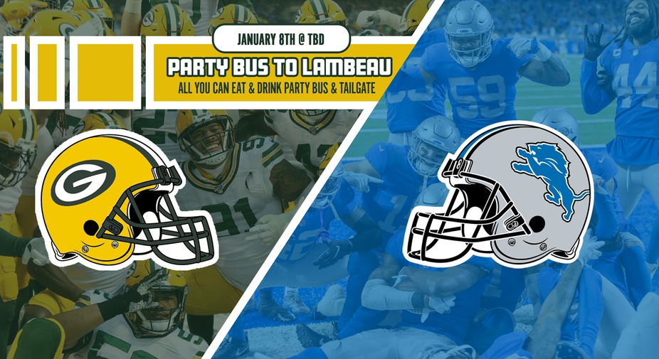 Packers Vs. Lions Party Bus To Lambeau event photo