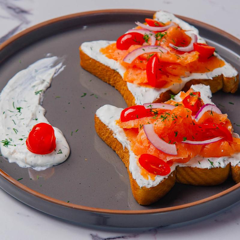 menu item 2 of 12, Smoked Salmon Toast