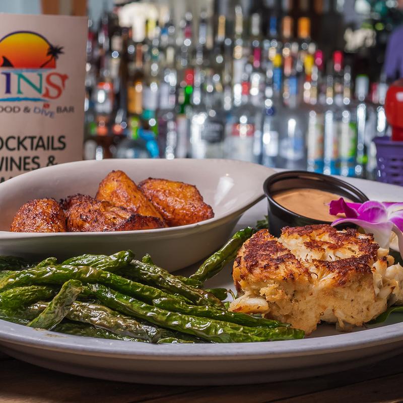 FINS Signature Crab Cake Dinner photo