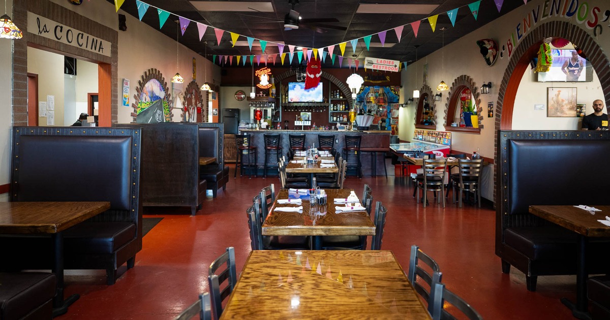 Decorated dining area