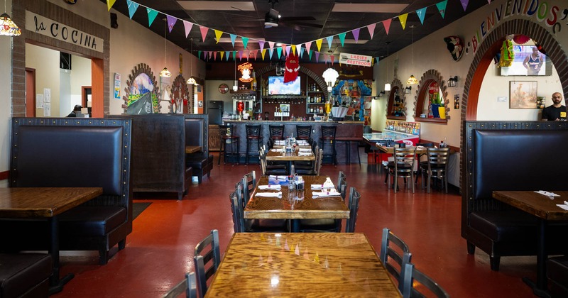 Decorated dining area