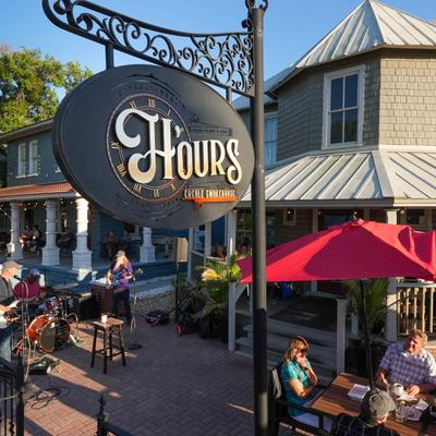 The exterior of the restaurant building.