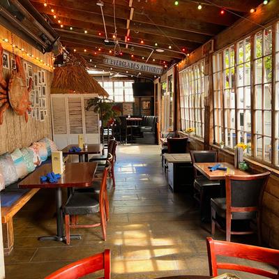 Interior, dining area.