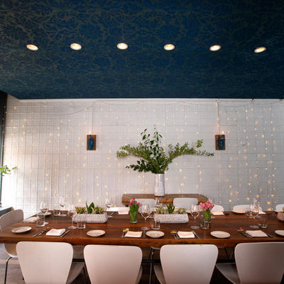 Large group dining table