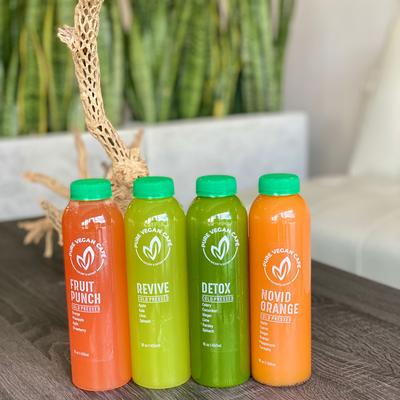 Pure Vegan Cafe, cold press juices