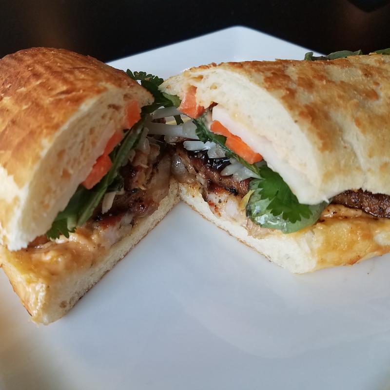 Braised Pork Banh Mi Sandwich photo