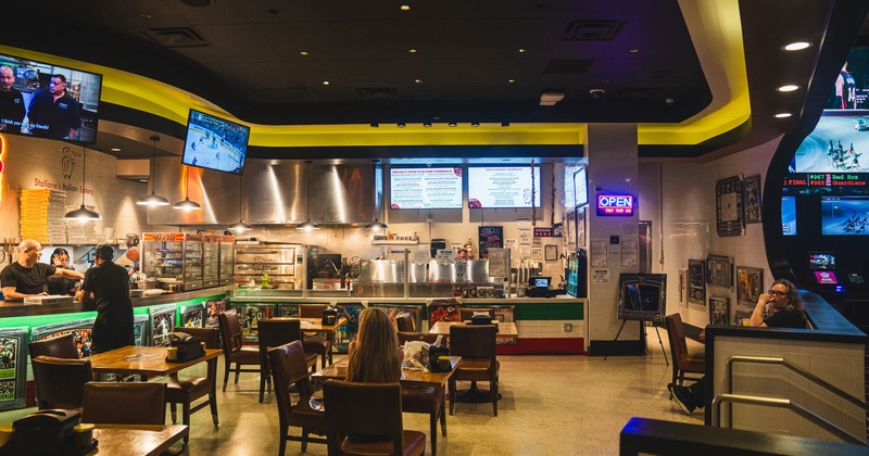 Interior, dining area