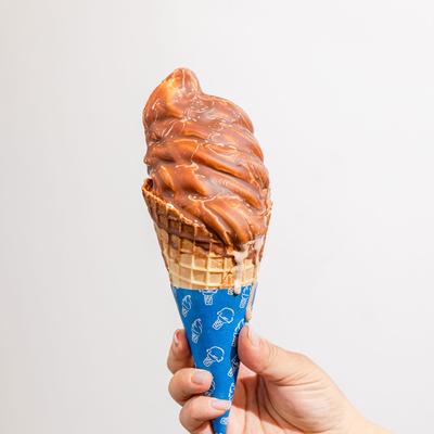 Soft Serve with chocolate dip