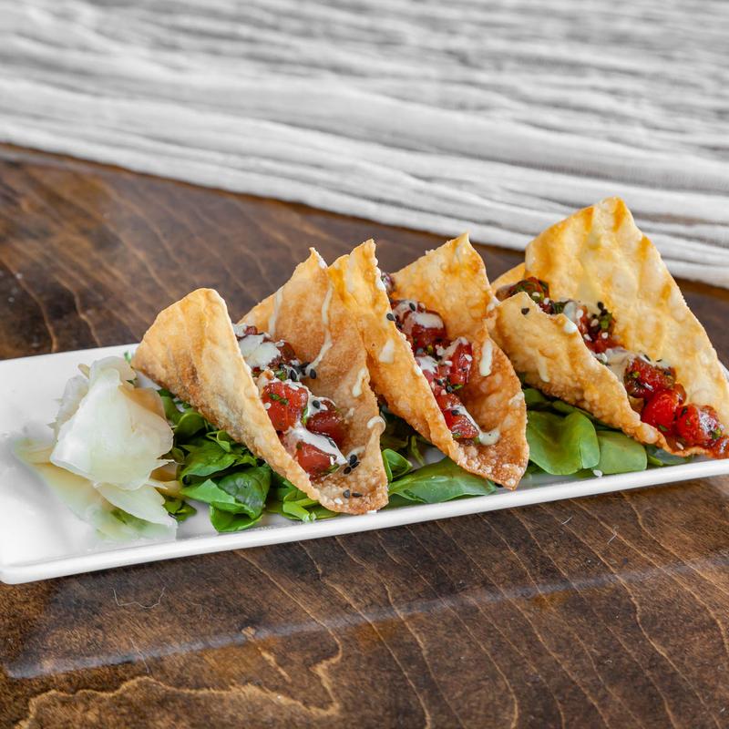 menu item 9 of 77, Ahi Tuna Tacos