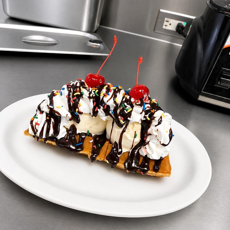 Hot Fudge Waffle Sundae photo