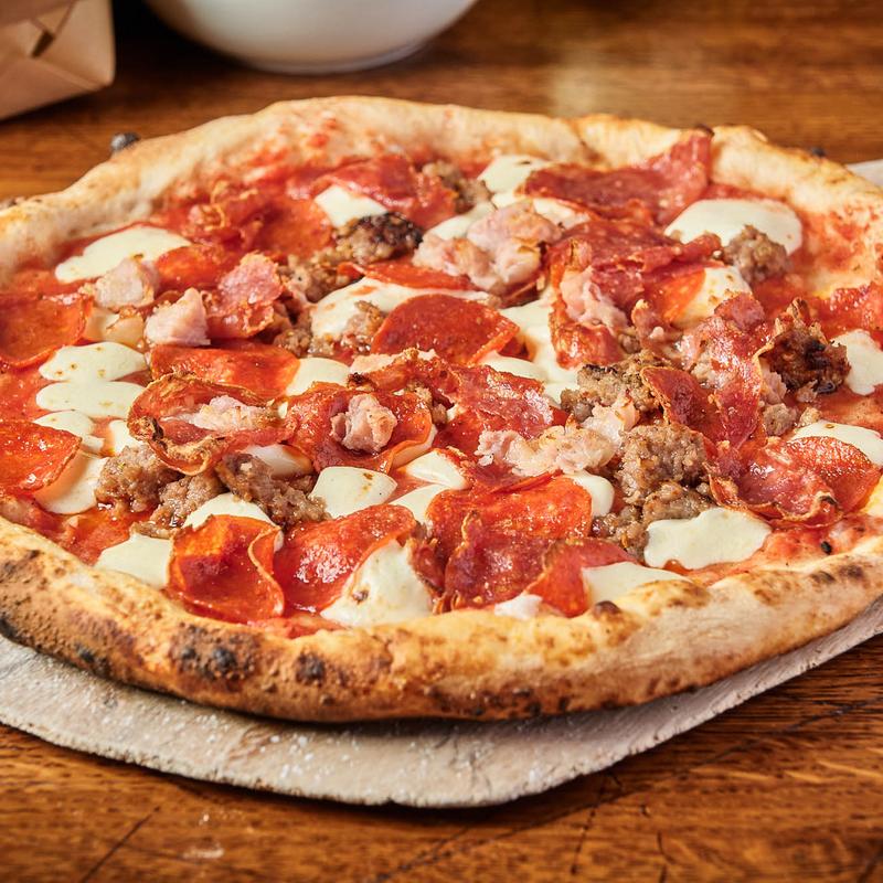 Small Meatball Pizza photo