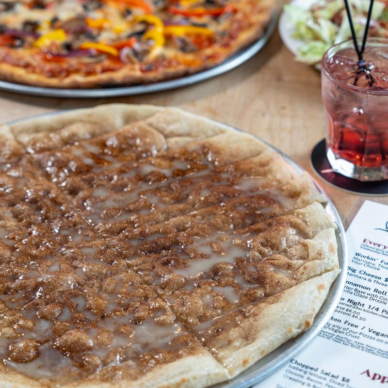 menu item 14 of 14, Cinnamon Roll Pizza