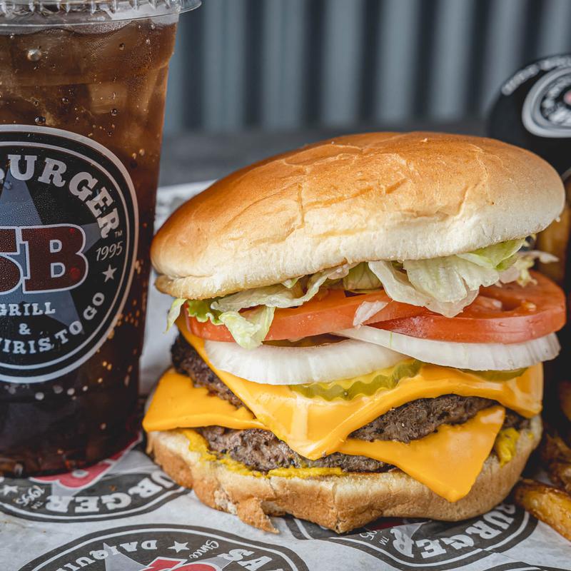 #3 1/2 lb. Double Sam Cheeseburger photo