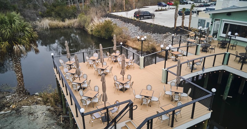 View of a beautiful patio