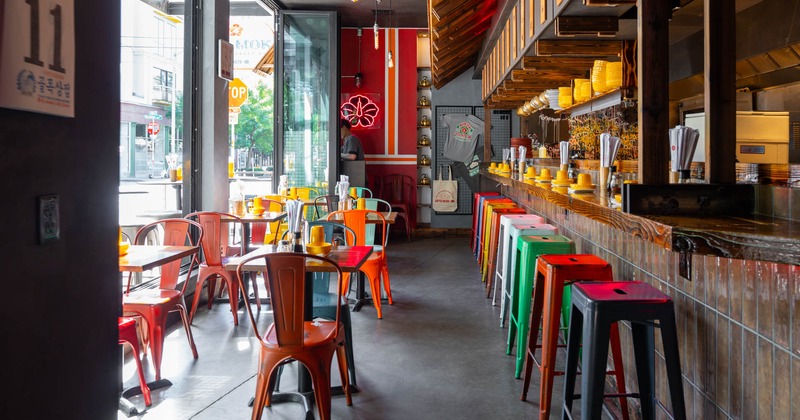 Interior, dining area