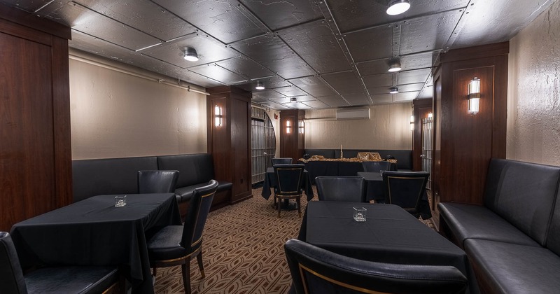 Interior, Vault area, tables and chairs