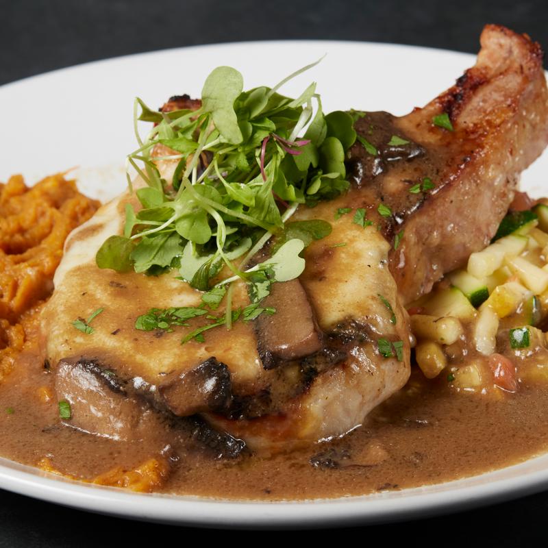 Fontina & Mushroom Pork Chop photo
