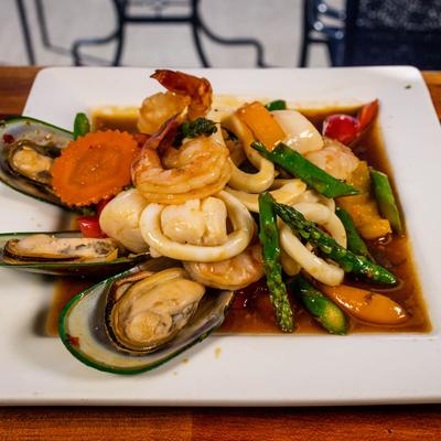 Seafood Madness on plate