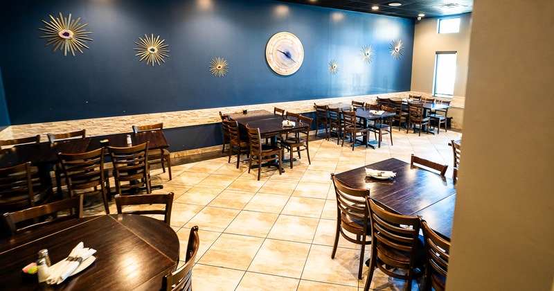 Restaurant interior, main seating area