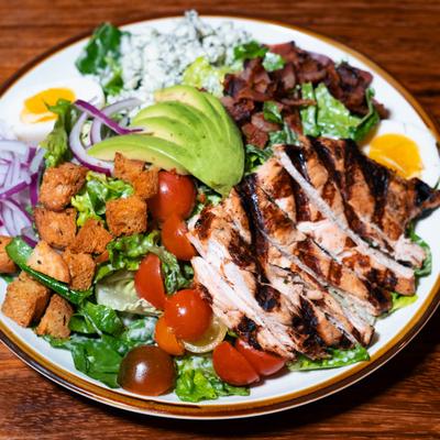 Grilled Chicken Cobb, top view.