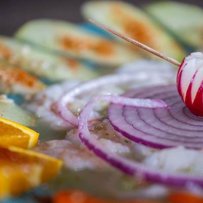 Aguachiles, close-up.