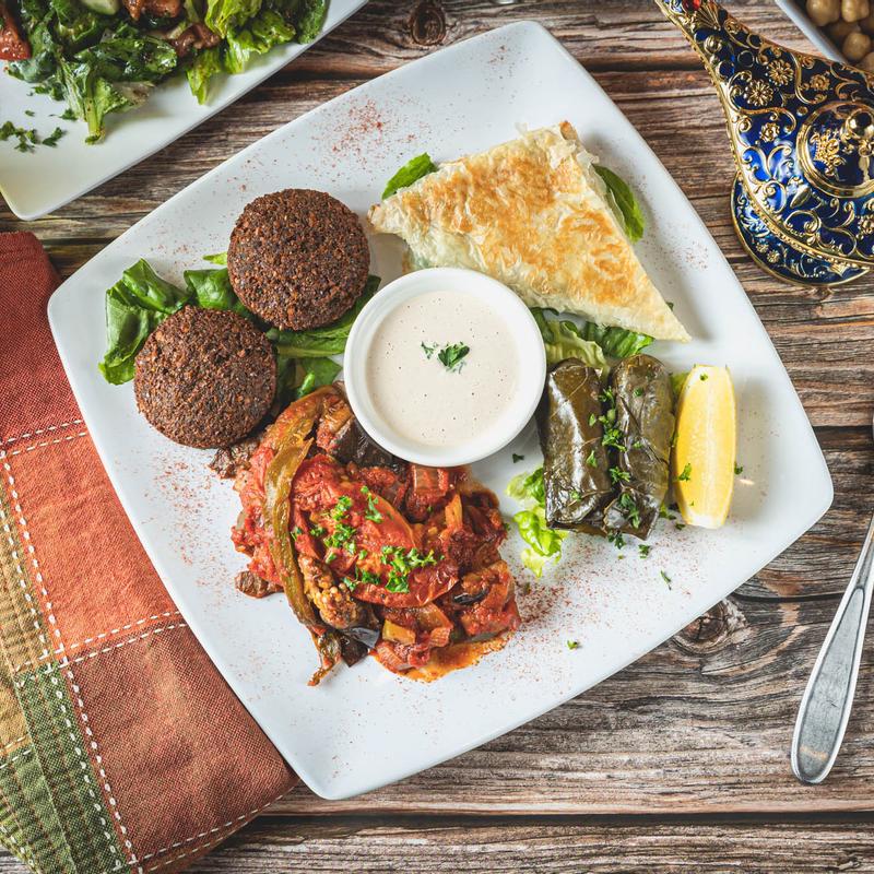 Vegeterian Plate ( choose 3; salad included) photo