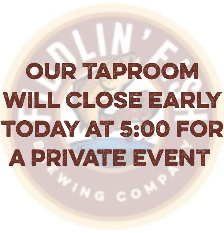 Taproom Closing Early for Private Event event photo